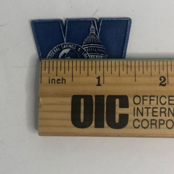 vintage dark blue washington federal savings and loan association 1957 - Picture 2 of 4